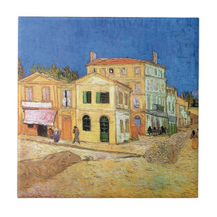 Vincent Van Gogh - Het Gele Huis - Fijne Kunst Tegeltje