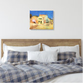 Vincent Van Gogh - het Gele Huis - Fine Art Canvas Afdruk (Insitu (Slaapkamer))