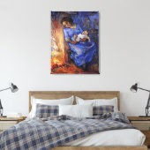 Vincent van Gogh - het Man is in Zee prima art Canvas Afdruk (Insitu (Slaapkamer))