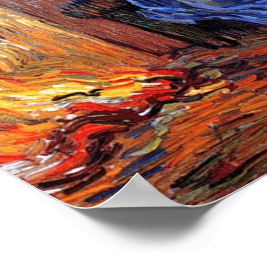 Vincent van Gogh - het Man is in Zee prima art Poster (Hoek)