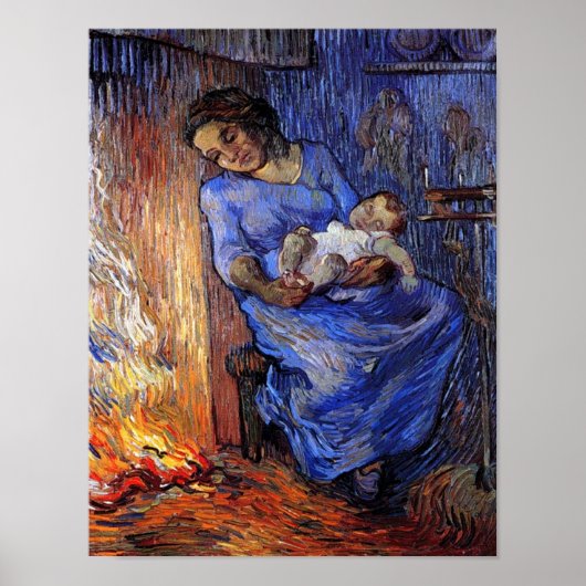 Vincent van Gogh - het Man is in Zee prima art Poster (Voorkant)