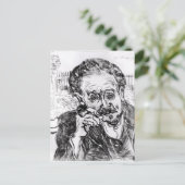 Vincent van Gogh | het Man met de Pijp Briefkaart (Staand voorkant)