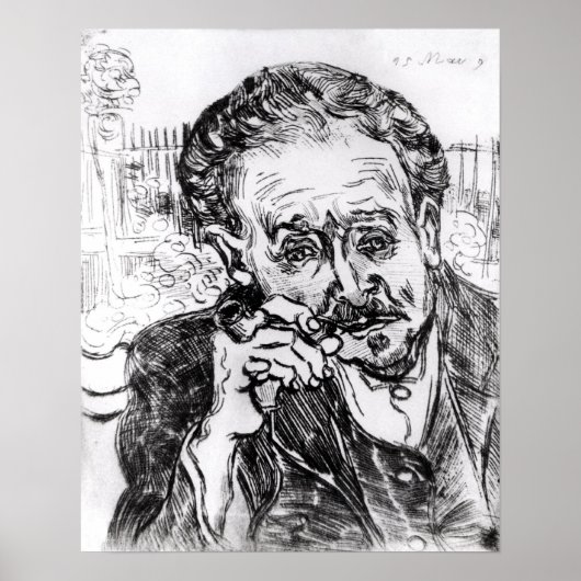 Vincent van Gogh | Het Man met de pijp Poster (Voorkant)