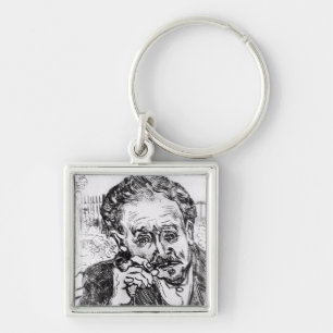 Vincent van Gogh Het Man met de pijp Sleutelhanger