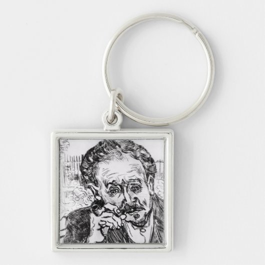 Vincent van Gogh | Het Man met de pijp Sleutelhanger (Voorkant)