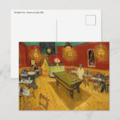 Vincent van Gogh - Het Nachtcafé Briefkaart (Voorkant / Achterkant)