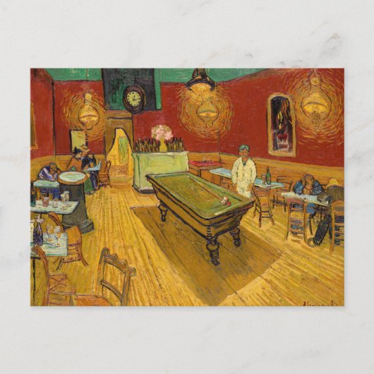Vincent van Gogh - Het Nachtcafé Briefkaart (Voorkant)