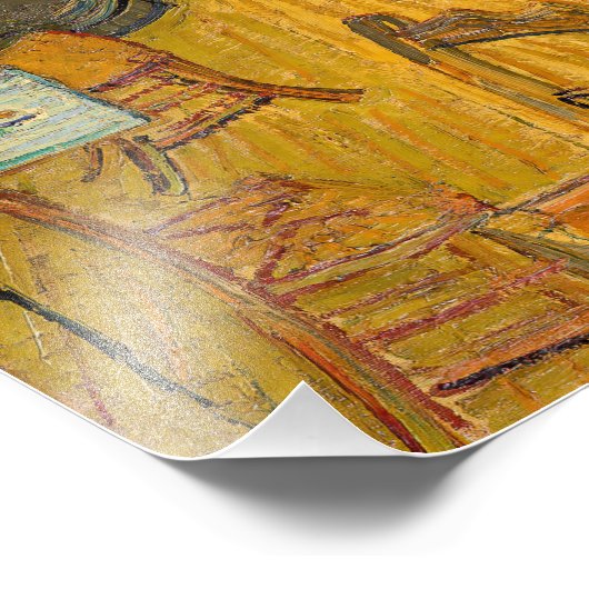 Vincent van Gogh - Het Nachtcafé Foto Afdruk (Hoek)