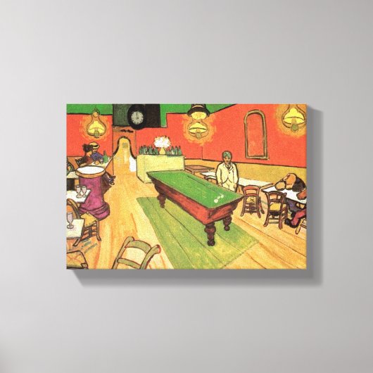 Vincent Van Gogh - Het Nachtcafé in Arles Canvas Afdruk (Voorkant)