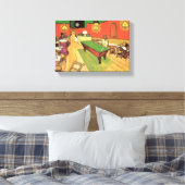 Vincent Van Gogh - Het Nachtcafé in Arles Canvas Afdruk (Insitu (Slaapkamer))