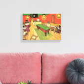 Vincent Van Gogh - Het Nachtcafé in Arles Canvas Afdruk (Insitu (Woonkamer))