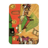 Vincent Van Gogh - Het Nachtcafé in Arles Magneet (Verticaal)