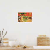 Vincent Van Gogh - Het Nachtcafé in Arles Poster (Keuken)
