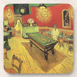 Vincent Van Gogh - Het Nachtcafé Kunstschilderij Onderzetter