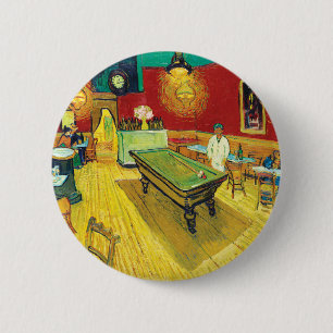 Vincent Van Gogh Het Nachtcafé (Le café de nuit) Ronde Button 5,7 Cm