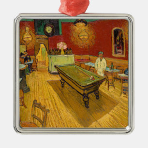 Vincent van Gogh - Het Nachtcafé Metalen Ornament
