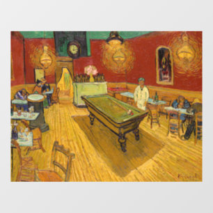 Vincent van Gogh - Het Nachtcafé Raamsticker