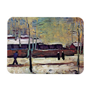 Vincent Van Gogh - Het oude station bij Eindhoven Magneet