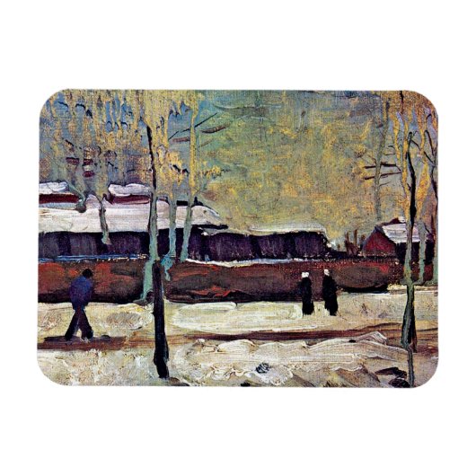 Vincent Van Gogh - Het oude station bij Eindhoven Magneet (Horizontaal)