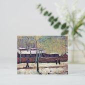 Vincent Van Gogh - Het oude station in Eindhoven Briefkaart (Staand voorkant)
