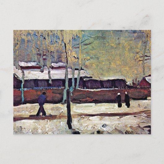 Vincent Van Gogh - Het oude station in Eindhoven Briefkaart (Voorkant)
