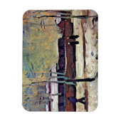 Vincent Van Gogh - het oude station in Eindhoven Magneet (Verticaal)