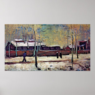 Vincent Van Gogh - het oude station in Eindhoven Poster