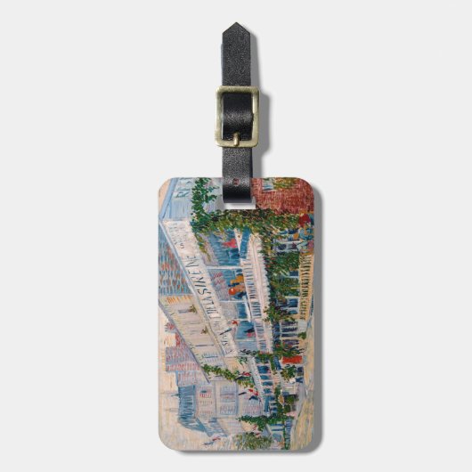 Vincent van Gogh - Het restaurant van de la Sirene Bagagelabel (Voorkant verticaal)