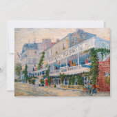 Vincent van Gogh - Het restaurant van de la Sirene Bedankkaart (Voorkant)