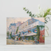 Vincent van Gogh - Het restaurant van de la Sirene Bedankkaart (Staand voorkant)