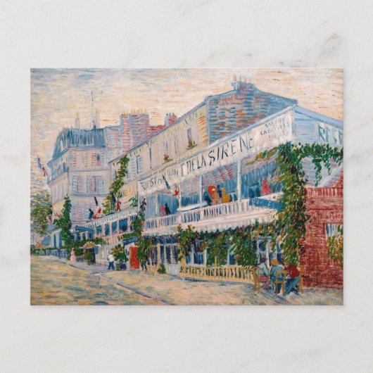 Vincent van Gogh - Het restaurant van de la Sirene Briefkaart (Voorkant)