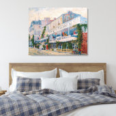 Vincent van Gogh - Het restaurant van de la Sirene Canvas Afdruk (Insitu (Slaapkamer))