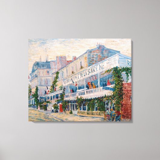 Vincent van Gogh - Het restaurant van de la Sirene Canvas Afdruk (Voorkant)