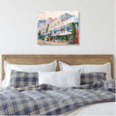 Vincent van Gogh - Het restaurant van de la Sirene Canvas Afdruk (Insitu (Slaapkamer))