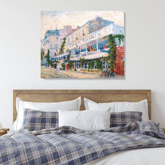 Vincent van Gogh - Het restaurant van de la Sirene Canvas Afdruk (Insitu (Slaapkamer))