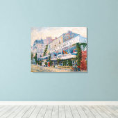 Vincent van Gogh - Het restaurant van de la Sirene Canvas Afdruk (Insitu (Houten vloer))
