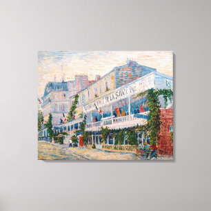 Vincent van Gogh - Het restaurant van de la Sirene Canvas Afdruk