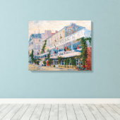 Vincent van Gogh - Het restaurant van de la Sirene Canvas Afdruk (Insitu (Houten vloer))