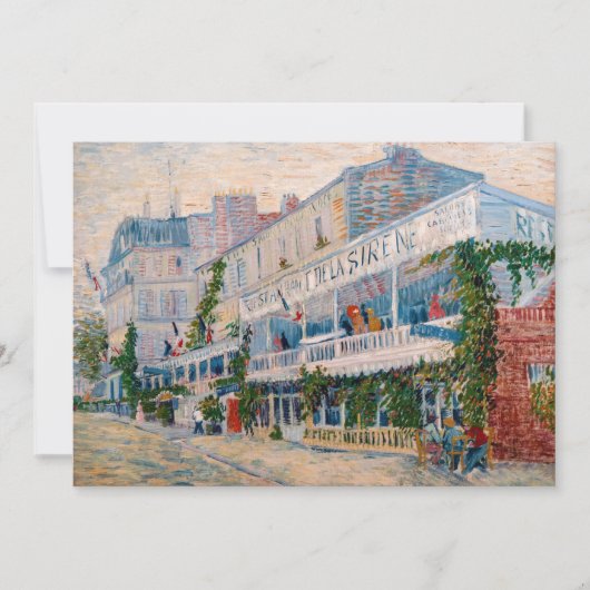 Vincent van Gogh - Het restaurant van de la Sirene Kaart (Voorkant)