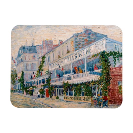 Vincent van Gogh - Het restaurant van de la Sirene Magneet (Horizontaal)
