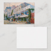 Vincent van Gogh - Het restaurant van de la Sirene Notitiekaartje (Voorkant / Achterkant)
