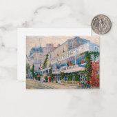 Vincent van Gogh - Het restaurant van de la Sirene Notitiekaartje (Voorkant / Achterkant in situ)