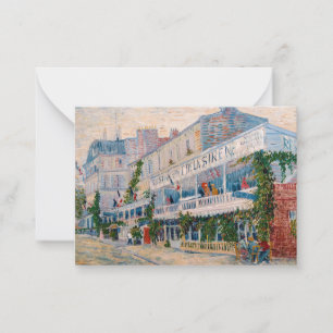Vincent van Gogh - Het restaurant van de la Sirene Notitiekaartje