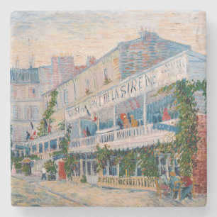 Vincent van Gogh - Het restaurant van de la Sirene Stenen Onderzetter