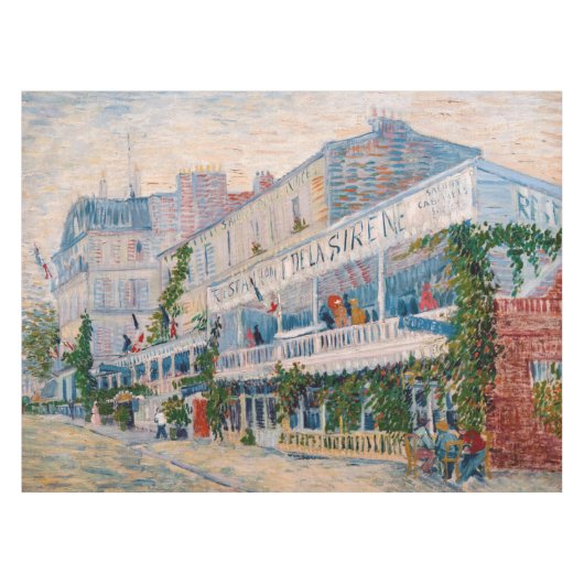 Vincent van Gogh - Het restaurant van de la Sirene Tafelkleed (Voorkant (Horizontaal))