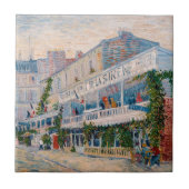 Vincent van Gogh - Het restaurant van de la Sirene Tegeltje (Voorkant)