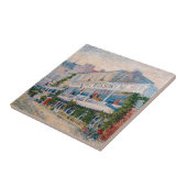 Vincent van Gogh - Het restaurant van de la Sirene Tegeltje (Zijkant)