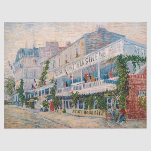 Vincent van Gogh - Het restaurant van de la Sirene Tissuepapier (Voorkant)