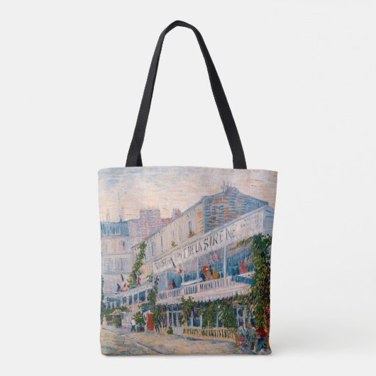 Vincent van Gogh - Het restaurant van de la Sirene Tote Bag (Achterkant)