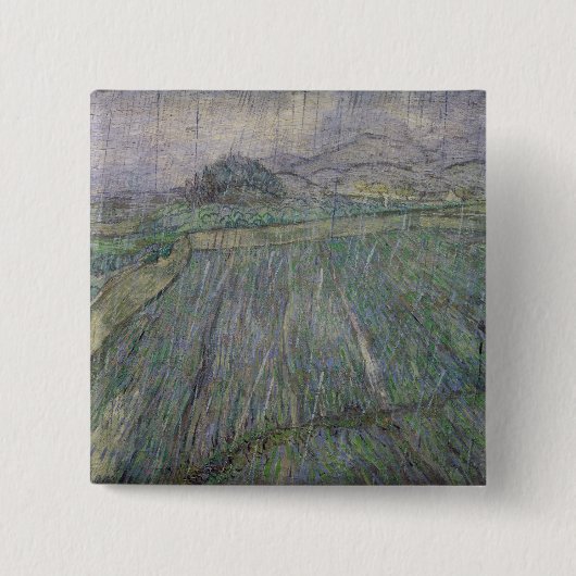 Vincent van Gogh | Het Thunder-Storm Vierkante Button 5,1 Cm (Voorkant)